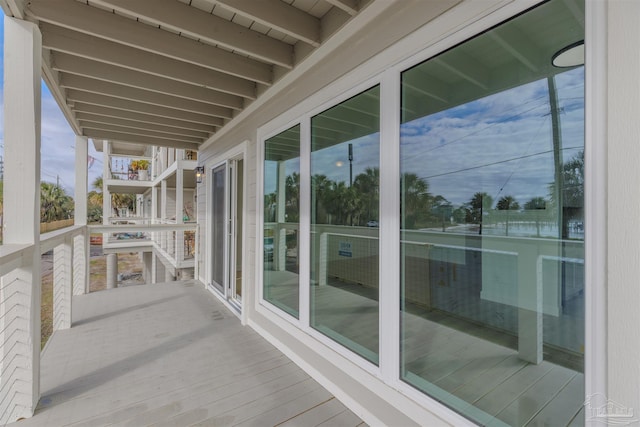 view of balcony