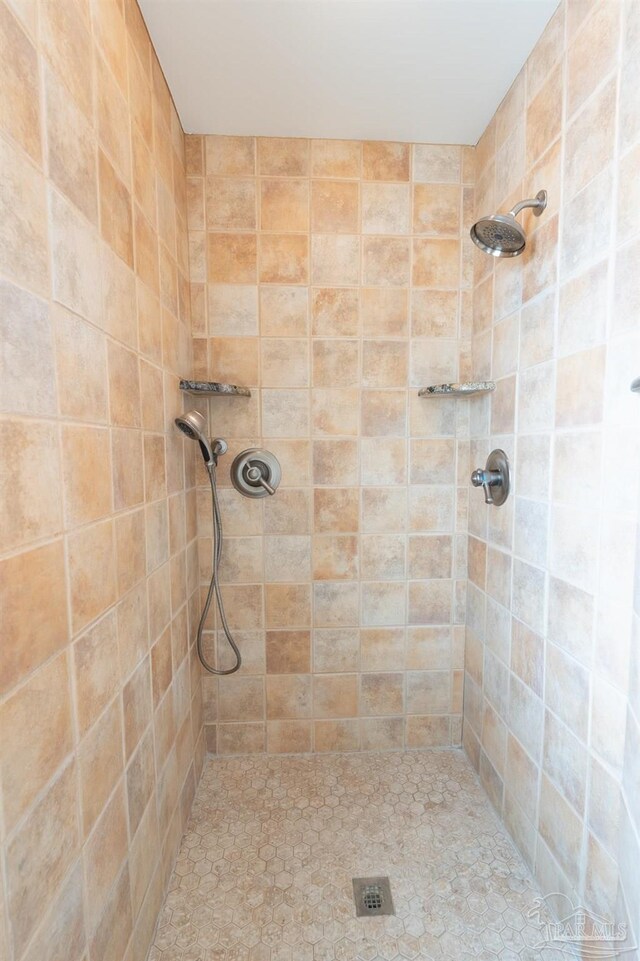 431 E Zarragossa St Unit B, Pensacola, FL 32502 - bathroom with a tile shower