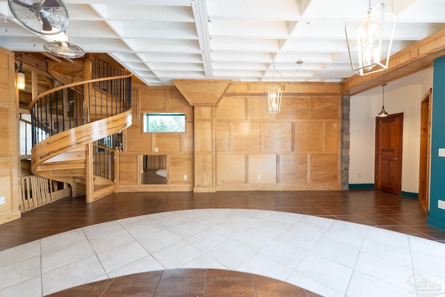 431 E Zarragossa St Unit B, Pensacola, FL 32502 - lobby featuring coffered ceiling and beam ceiling