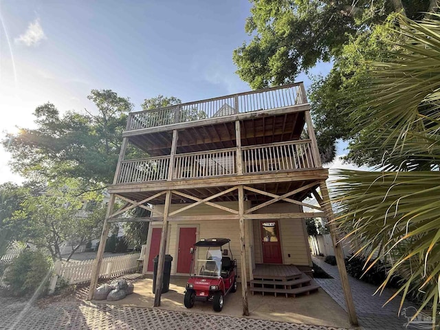 431 E Zarragossa St Unit B, Pensacola, FL 32502 - view of front of home featuring a deck