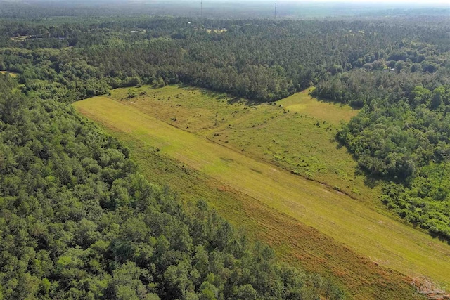 aerial view featuring a view of trees