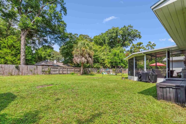 2543 Bayview Way, Pensacola, FL 32503 - view of yard featuring a sunroom
