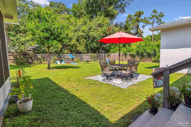 2543 Bayview Way, Pensacola, FL 32503 - view of yard featuring a playground and a patio area
