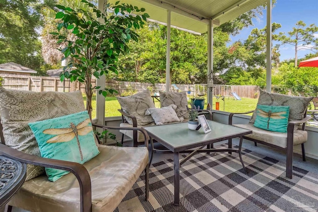2543 Bayview Way, Pensacola, FL 32503 - view of patio / terrace with outdoor lounge area and a playground