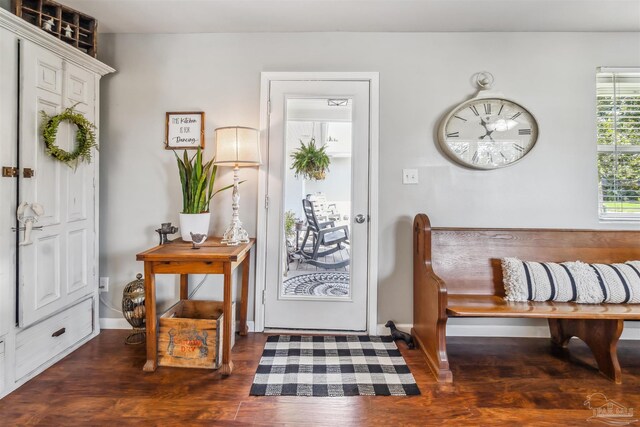 2543 Bayview Way, Pensacola, FL 32503 - foyer entrance featuring wood finished floors and baseboards
