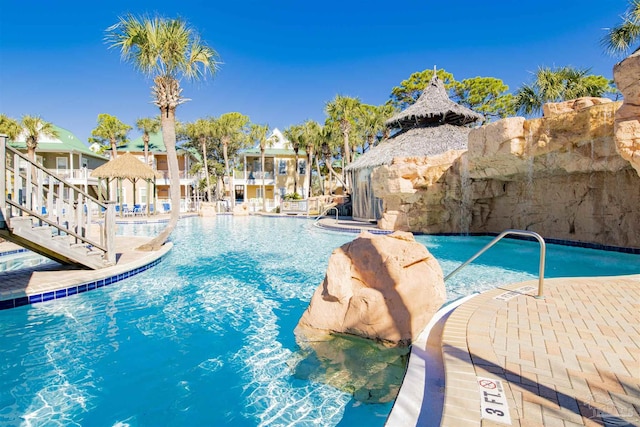 13555 Perdido Key Dr Unit A17U, Pensacola, FL 32507 - community pool with a gazebo and stairway