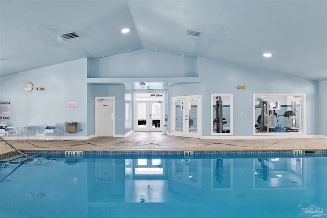 13555 Perdido Key Dr Unit A17U, Pensacola, FL 32507 - indoor pool featuring french doors