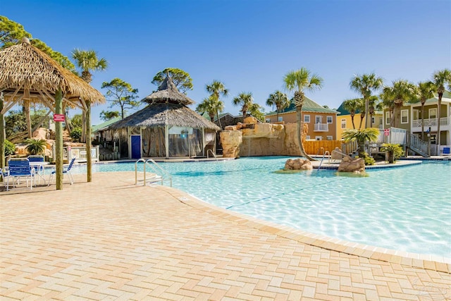 13555 Perdido Key Dr Unit A17U, Pensacola, FL 32507 - community pool featuring a gazebo and a patio area