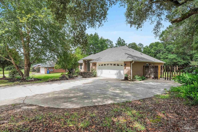 ranch-style house with a garage