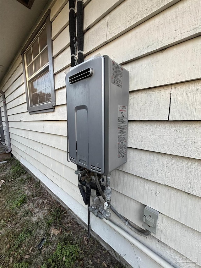 details featuring water heater