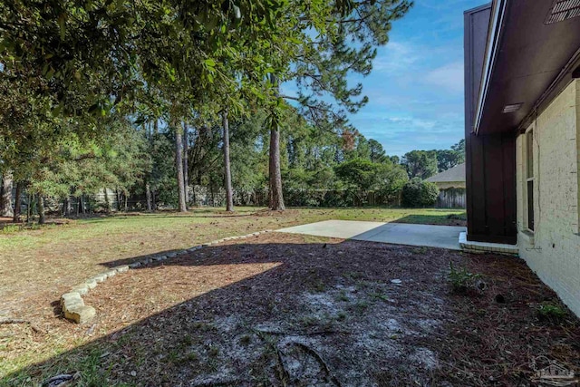 view of yard featuring a patio area