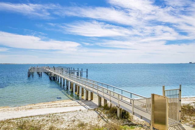 154 Ethel Wingate Dr Unit 109, Pensacola, FL 32507 - view of dock with a water view and a view of the beach