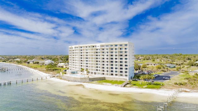 154 Ethel Wingate Dr Unit 109, Pensacola, FL 32507 - view of property featuring a water view and a beach view