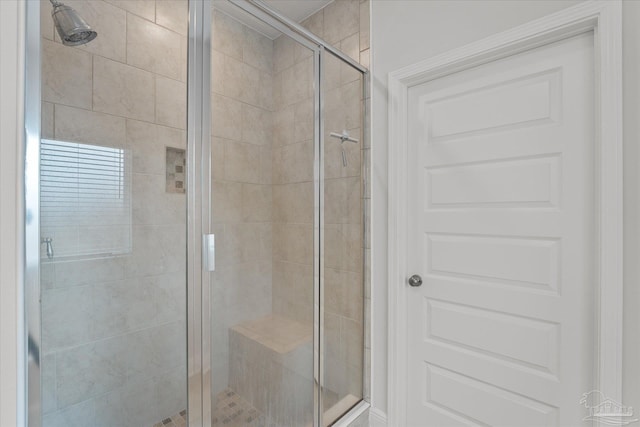 bathroom with walk in shower