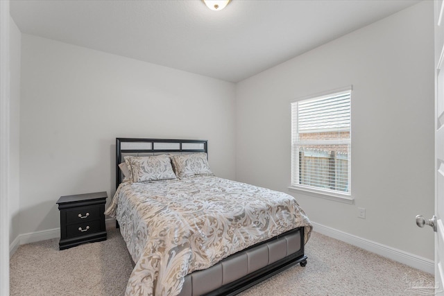 bedroom with carpet