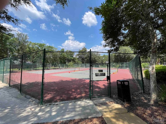 view of tennis court