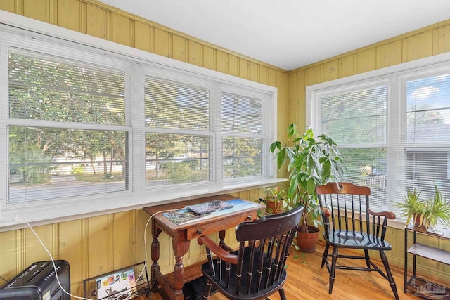 view of sunroom