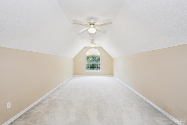 2724 Ashbury Ln, Cantonment, FL 32504 - bonus room with lofted ceiling, a ceiling fan, and light carpet
