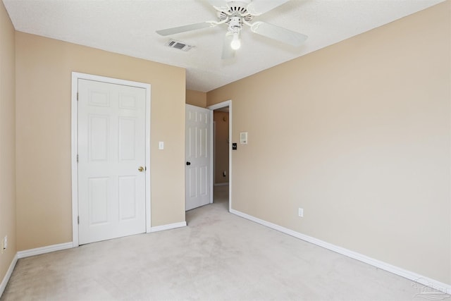 2724 Ashbury Ln, Cantonment, FL 32504 - unfurnished bedroom with light colored carpet and a ceiling fan