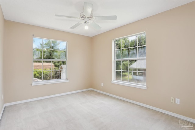 2724 Ashbury Ln, Cantonment, FL 32504 - carpeted spare room with baseboards and a ceiling fan