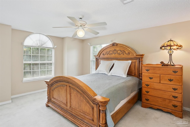 2724 Ashbury Ln, Cantonment, FL 32504 - bedroom featuring light carpet and ceiling fan