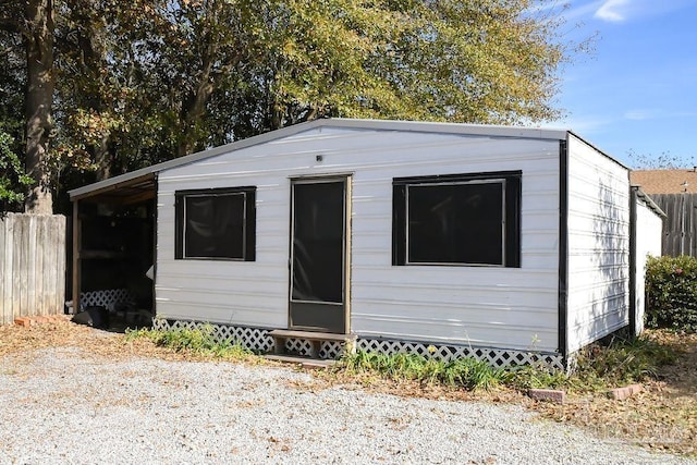 view of outbuilding