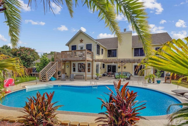 view of pool with a patio area