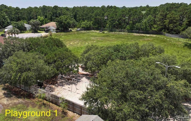 1701 Lighthouse Pointe Dr, Gulf Breeze, FL 32563 - bird's eye view of a heavily wooded area