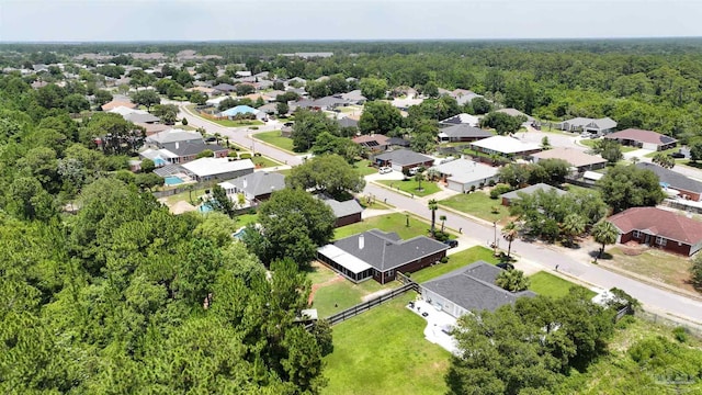 1701 Lighthouse Pointe Dr, Gulf Breeze, FL 32563 - aerial view of residential area with a forest