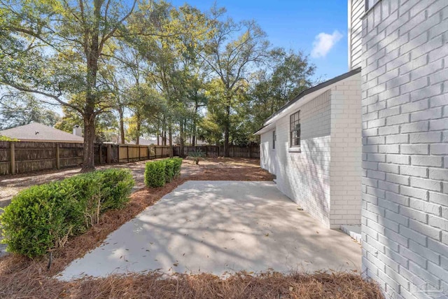 view of patio / terrace with a fenced backyard