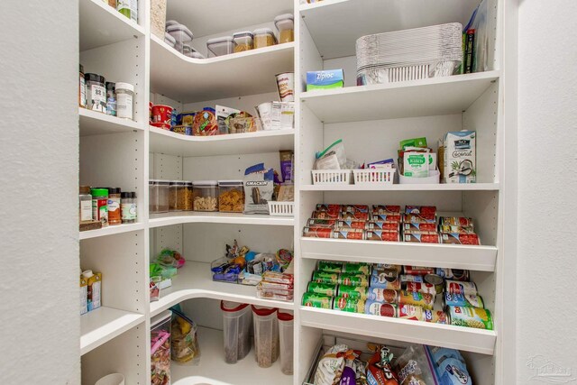 view of pantry