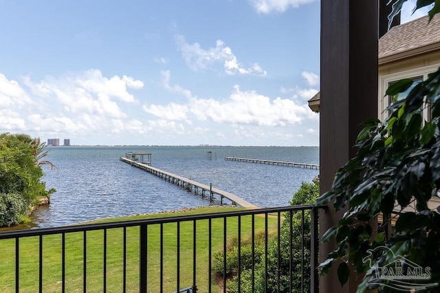 3063 Bay St, Gulf Breeze, FL 32563 - water view featuring a dock