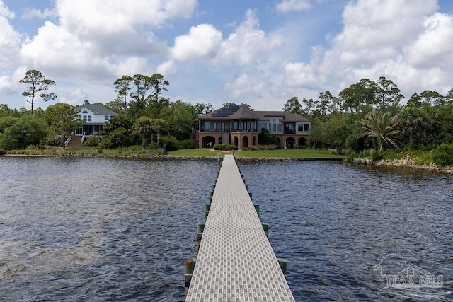 3063 Bay St, Gulf Breeze, FL 32563 - dock featuring a water view