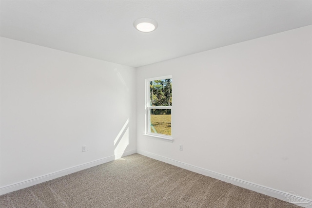 view of carpeted empty room