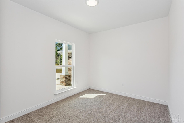 view of carpeted empty room