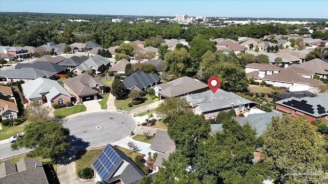 birds eye view of property featuring a residential view