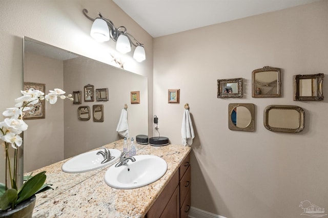 bathroom with vanity