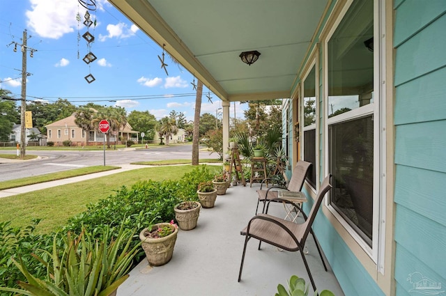 view of sunroom