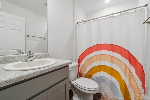 4348 Jitterbug St, Milton, FL 32583 - full bath with vanity, toilet, and a shower with curtain