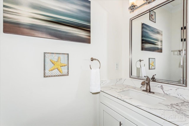 bathroom featuring vanity