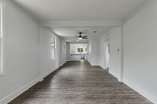 214 Thayer Ave, Pensacola, FL 32507 - hall featuring baseboards and dark wood-style floors