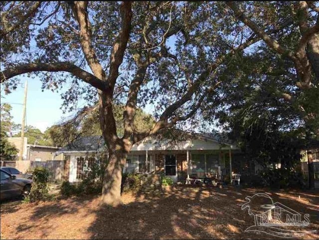 1790 Abercrombie Rd, Gulf Breeze, FL 32563 - view of front of property with fence