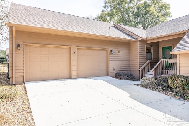 ranch-style house with a garage