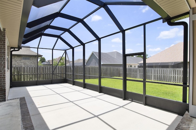 5936 Huntington Creek Blvd, Pensacola, FL 32526 - view of patio / terrace featuring glass enclosure and a residential view