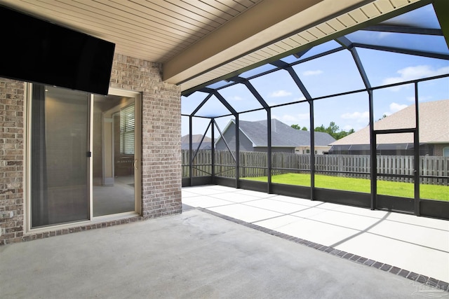 5936 Huntington Creek Blvd, Pensacola, FL 32526 - view of patio with a lanai