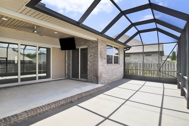 5936 Huntington Creek Blvd, Pensacola, FL 32526 - view of patio featuring a lanai