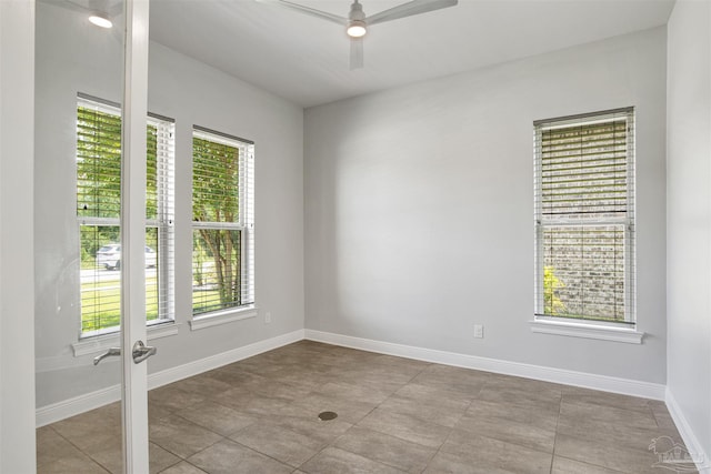 5936 Huntington Creek Blvd, Pensacola, FL 32526 - unfurnished room with healthy amount of natural light and a ceiling fan