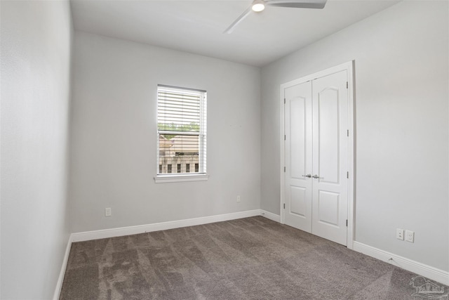 5936 Huntington Creek Blvd, Pensacola, FL 32526 - unfurnished bedroom with carpet floors, a closet, and ceiling fan