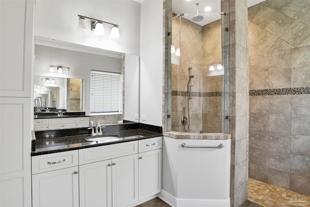 5936 Huntington Creek Blvd, Pensacola, FL 32526 - bathroom with a walk in shower and vanity