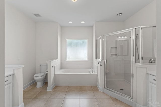2006 Costa Verde Ct, Navarre, FL 32566 - bathroom with vanity, a bath, and a shower stall